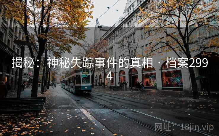 揭秘：神秘失踪事件的真相 · 档案2994