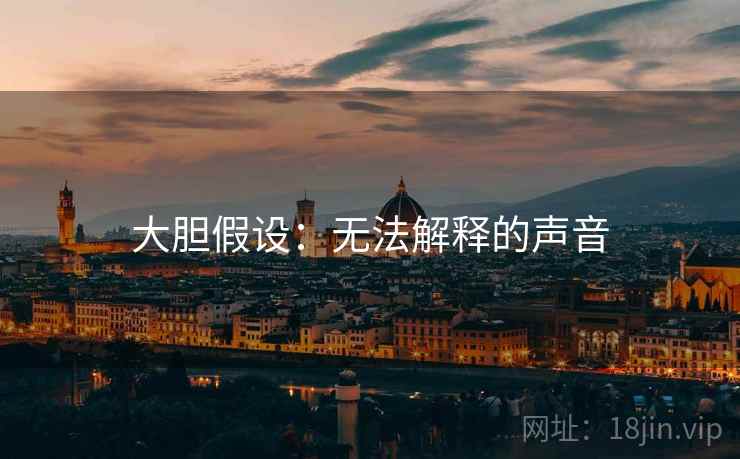 大胆假设：无法解释的声音