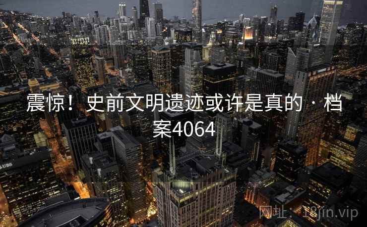 震惊！史前文明遗迹或许是真的 · 档案4064