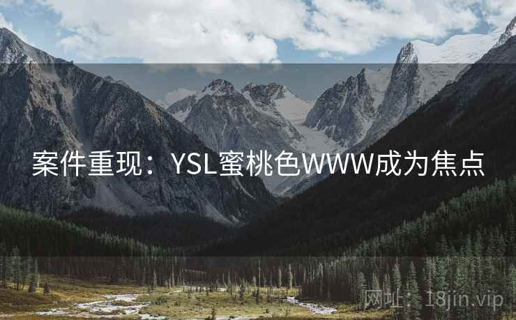 案件重现：YSL蜜桃色WWW成为焦点