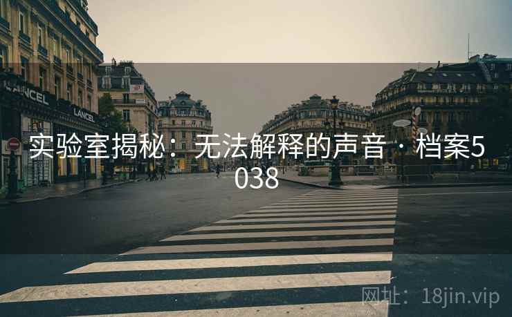 实验室揭秘：无法解释的声音 · 档案5038